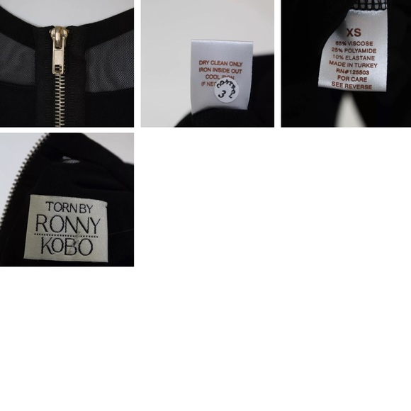 Torn by Ronny Kobo sheer mesh panel Lourdes dress - Picture 8 of 8